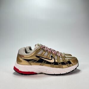 Nike P-6000 Metallic Gold Running Shoes Sneakers BV1021-007 Women's Size 6.5